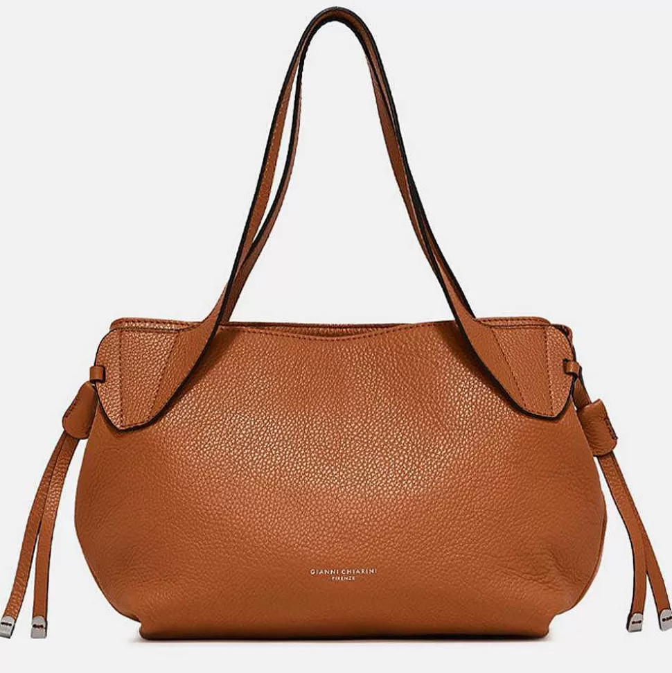 Store Tan Leather Rita Shoulder Bag Tote Bags