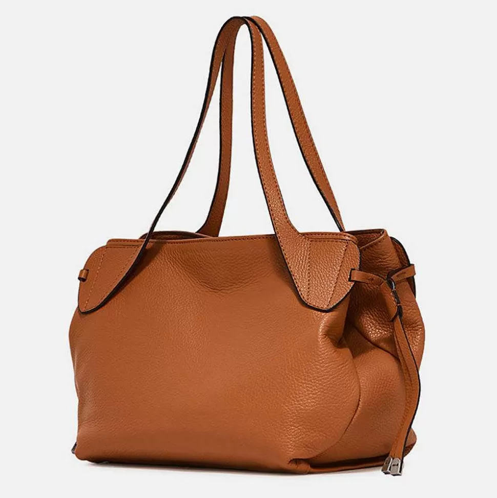 Online Tan Leather Rita Shoulder Bag Colourful Bags