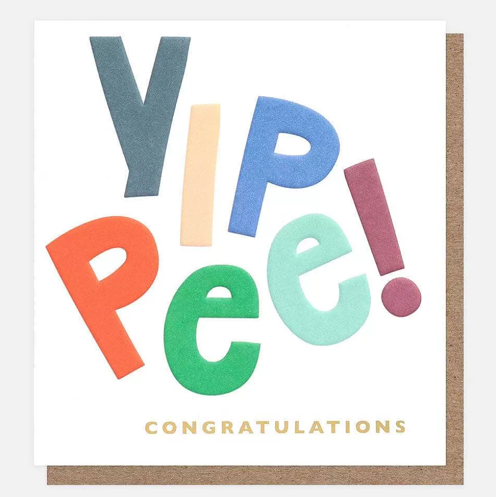 Cheap Text Yippee Congratulations Card New Job Cards
