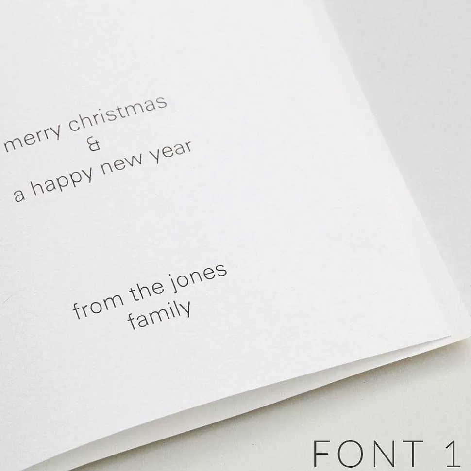 Cheap Three Silver Trees Personalised Christmas Cards Christmas Cards