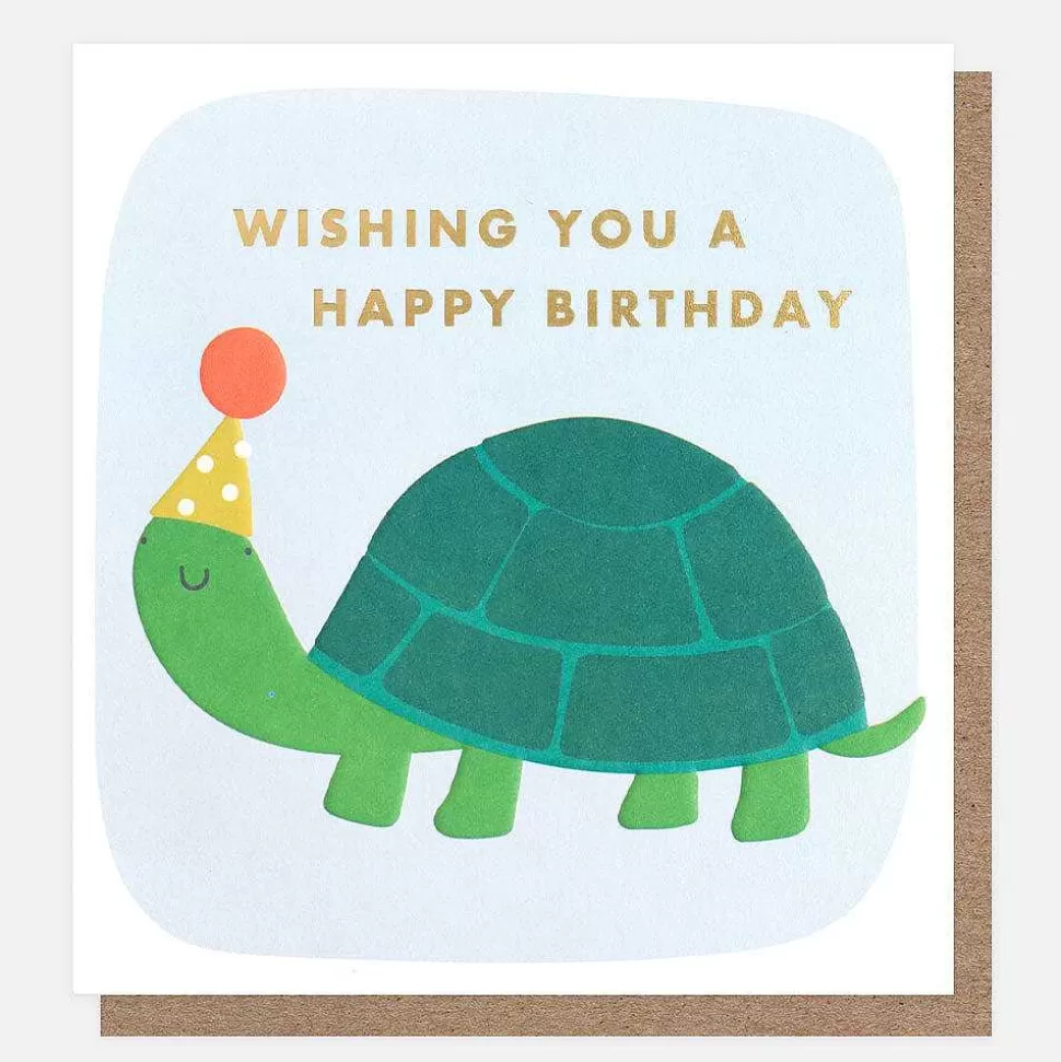 Hot Tortoise Birthday Card For Kids