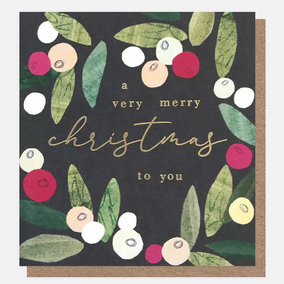 Clearance Tree, Baubles & Mistletoe Charity Christmas Cards Pack Of 8 Christmas Cards