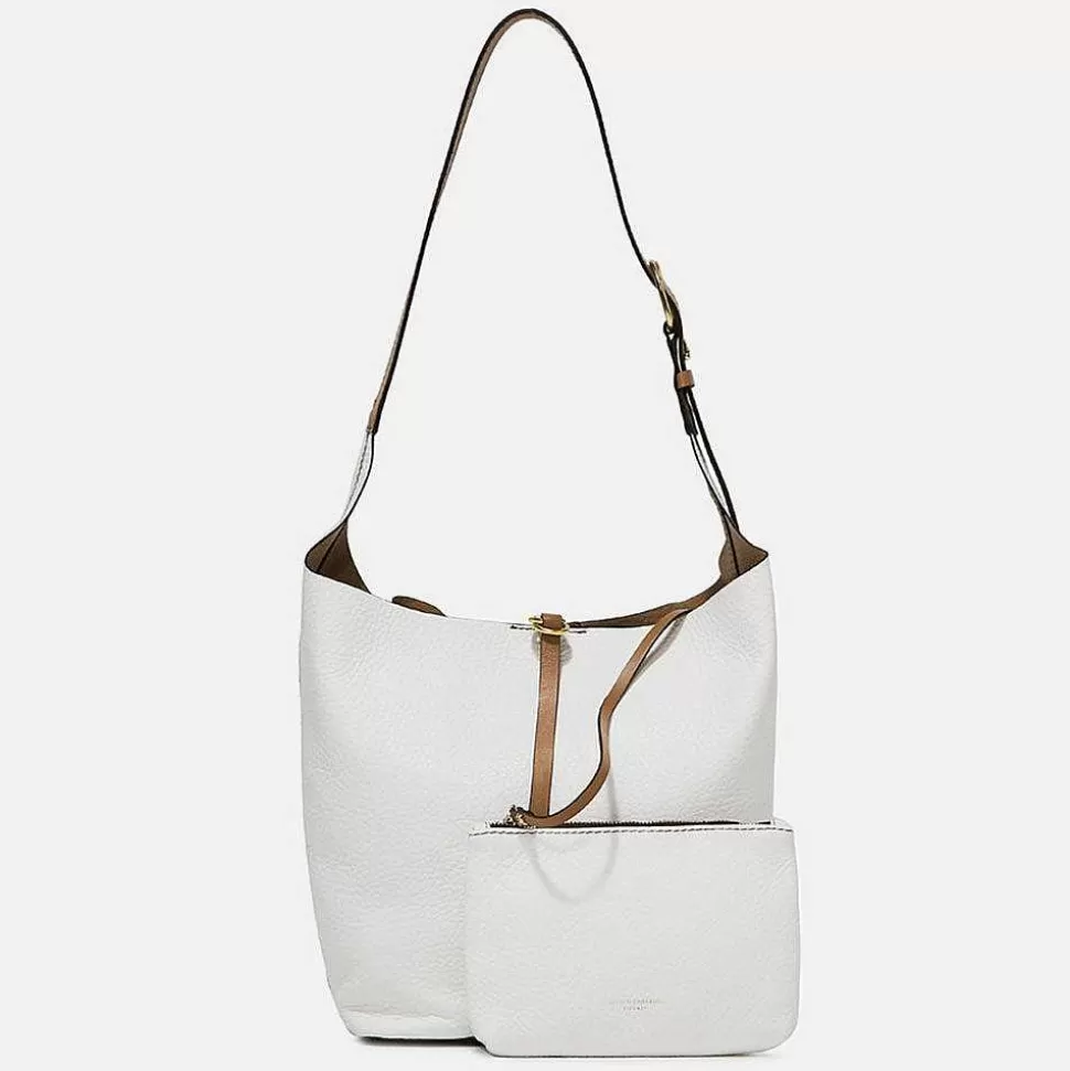 Flash Sale White Leather Cora Tote Bag Shoulder Bags