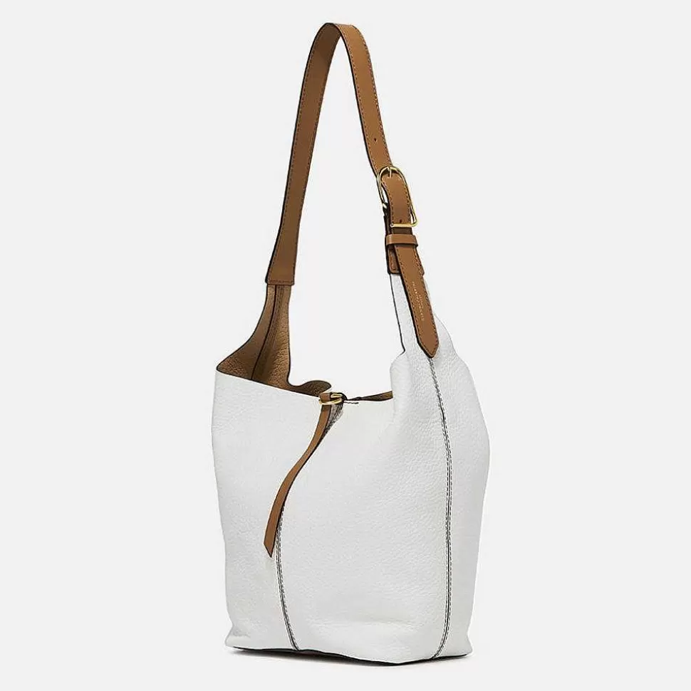 Store White Leather Cora Tote Bag Tote Bags