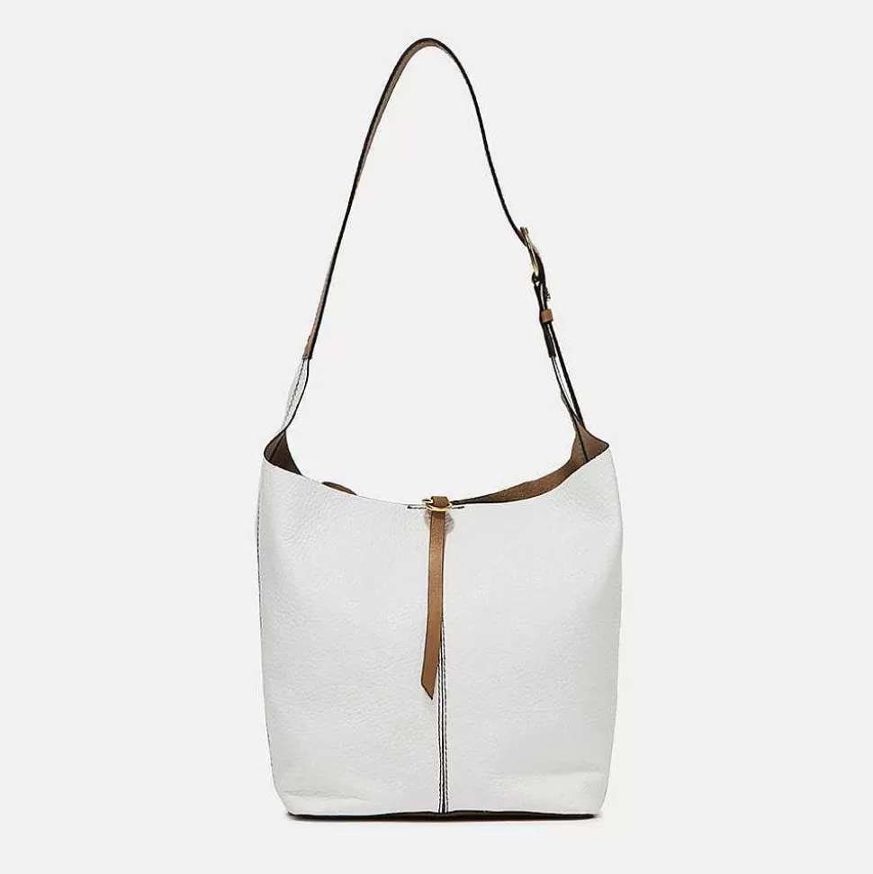 Store White Leather Cora Tote Bag Tote Bags