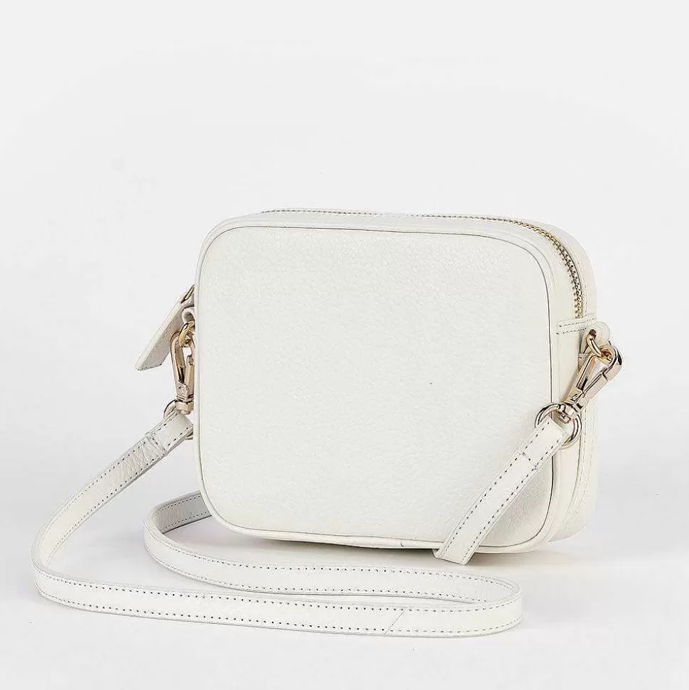 Flash Sale Winter White Leather Mini Camera Bag Crossbody Bags