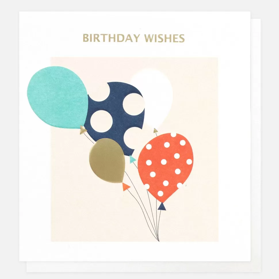 Hot Wishes Balloons Birthday Card For Her