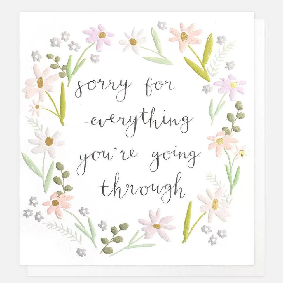 Hot Wreath Sympathy Card Sympathy Cards