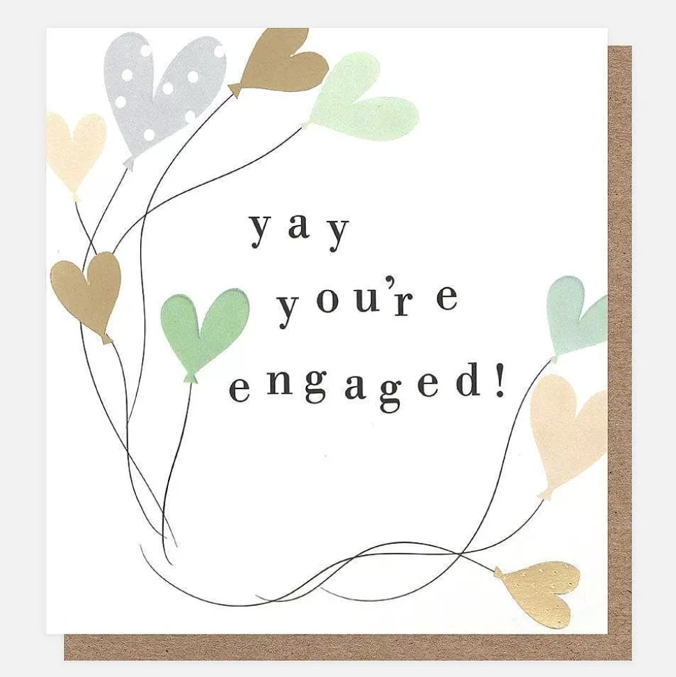 Cheap Yay Heart Balloons Engagement Card Engagement Cards