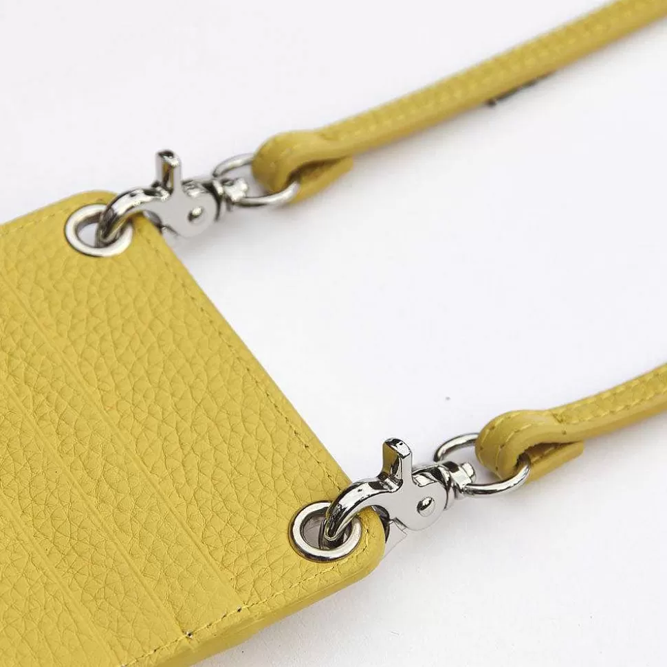 Cheap Yellow Leather Phone Pouch Colourful Bags
