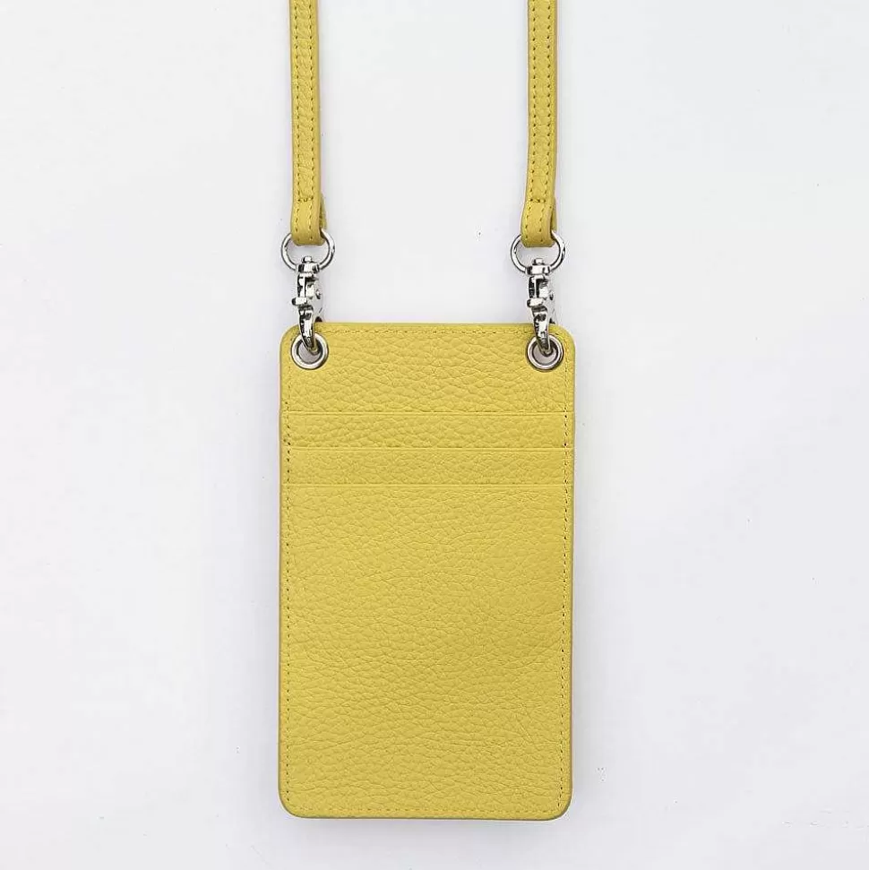 New Yellow Leather Phone Pouch Phone Pouch Bags